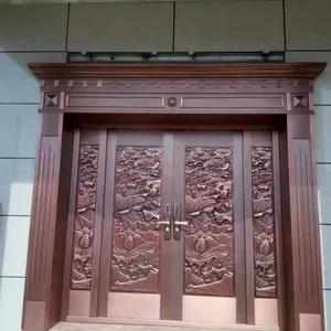 西北铜门厂家 西安豪华铜门定做 兰州别墅门批发