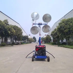 供应奔马1kw夜间应急施工移动照明车
