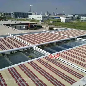 怀柔阳光房铝合金电动天幕帘 遮阳蓬 户外天幕篷 电动伸缩篷 天幕蓬定制