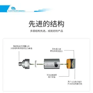 适用于破碎机配件进口带显示屏的压力传感器0~400bar