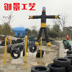 创意轮胎定制大型轮胎景观雕塑机器人 手工造型景区工艺品造型公园摆件