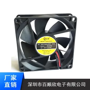 8025ɢ�ȷ��� 12V 24V ��̨��ֱ������ ˫���� ��������