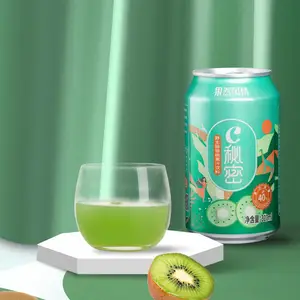 果然风情310毫升易拉罐装猕猴桃果汁饮料产品