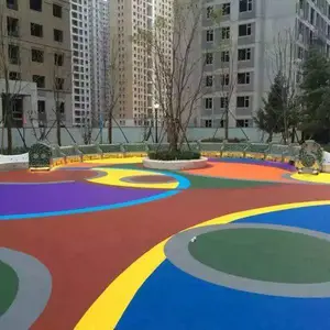 湘潭小区游乐场epdm颗粒场地施工_湘潭塑胶跑道施工_小区游乐场地面翻新改造_跑道塑胶翻新