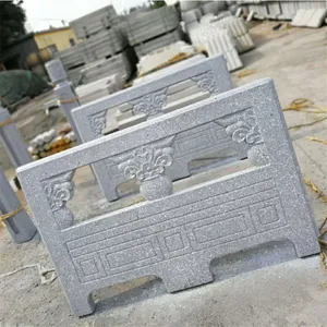 水泥仿石扇形栏杆 大理石护栏河道景区护栏 仿树皮围栏