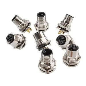 ����M12��ǰ���T����������2 3PIN4о����Ͳ�������ʽPCB���ղ���