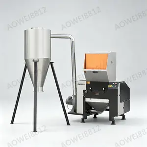 ABM系列奥为塑料薄膜专用粉碎机PVC塑料包装袋破碎机含风机吸出装置