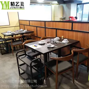 椰林四季火锅餐厅桌椅 椰子鸡火锅桌 牛肉火锅餐桌卡座 深圳工厂定做