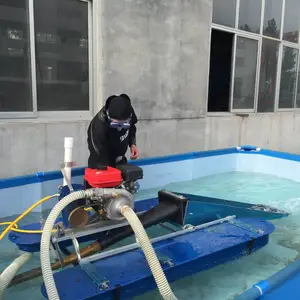 甘肃偏远河道淘金船以其低廉价格高效工作性能***小型淘金船市场