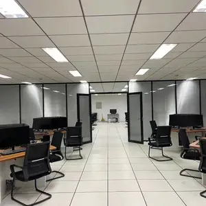 鄂尔多斯市明哥哥铝合金中空百叶玻璃隔墙隔小间艺大家办公隔间双层玻璃高隔断时尚更精彩