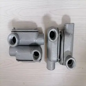 铸钢防爆直通穿线盒 LL-LR两通拐角盒NPT3/4*2全系列产品加工