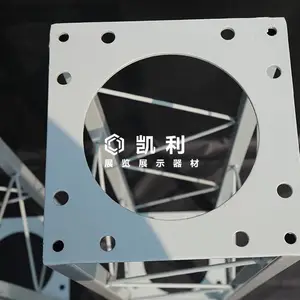 供应四川方管桁架 铝合金舞台白色圆管固定桁架厂家批发