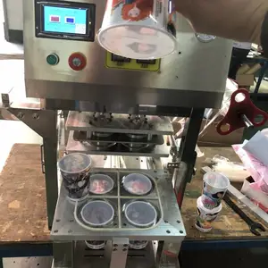 专业定制 台式封膜机 塑料杯口封杯机 杯形热封机 1出4自动封口机 厂家直销