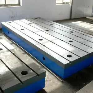 钳工工作台铸铁平台检验划线平板装配焊接平台T型槽平台刮研平台