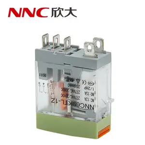 欣大NNC69KTL-1Z小型带灯带板扣线路板式电磁继电器 12A