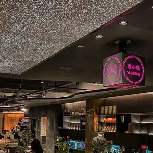 透光泡沫铝板 发泡铝星空顶门头灯箱背景墙网红装饰材料