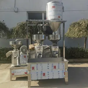 全自动大型磨浆机 豆浆加工设备 不锈钢真空上豆可按需定制三联磨