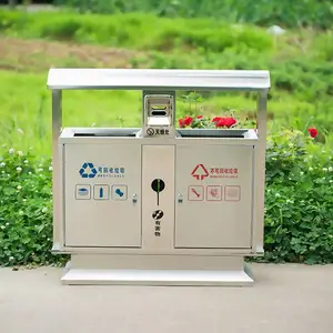 十堰市小区室外分类垃圾桶厂家|襄樊市户外不锈钢果皮箱规格|随州市垃圾箱图片