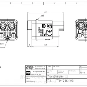 harting��������������2о���νӲ����Դ��ͷ��о09120023051