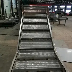厂家定制不锈钢链板输送机 爬坡输送机 平顶链输送机