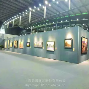 麻布移动无缝展板,贴布可移动无缝展墙,P40滑轮无缝板墙销售