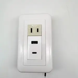 台达Delta桌面快充插座 18W USB type-c快充接口