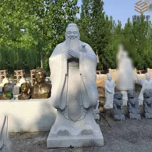 学校文化历史人物孔夫子雕像 校园石雕孔子摆件