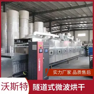 广东地区隧道式食用菌类烘干设备 香菇微波烘干机
