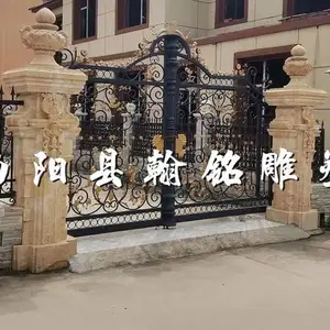 罗马柱石像石柱子婚庆路引花柱雕像雕塑欧式石雕装饰摆件