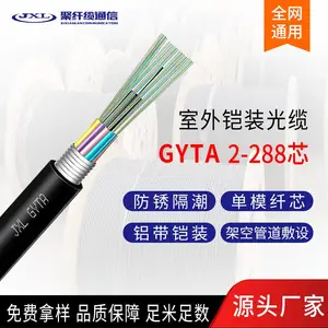 室外铠装光缆 GYTA -2-288芯单模纤芯 架空管道敷设 聚纤缆