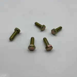 Mcmaster-carr91029A104镀锌黄铬酸盐钢六角头螺钉
