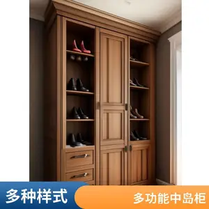 中岛鞋柜 现代简约 玄关入户鞋柜 定制尺寸 家用收纳柜