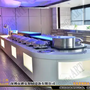 迪克森dk?自助餐台效果图 移动餐台制作高职餐厅餐台设计