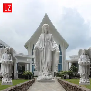 大理石圣母像教堂壁画石雕浮雕汉白玉雕塑生产厂家