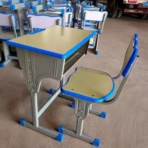 隆安培训班课桌椅 中小学生课桌椅 多种款式 双层课桌椅