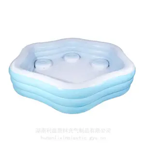 跨境PVC儿童充气游泳池家用户外大型家庭水池加厚宝宝婴儿小泳池