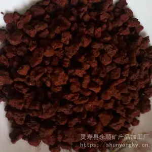 安徽批发永顺红色火山石 红色火山石厂家【5-810-20 20-30 30-50毫米】