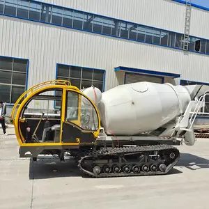 链轨式运输罐车 久恒 3方水泥履带车 混凝土转运搅拌车