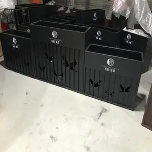京美彩虹户外花箱 组合铁艺镀锌板 室外庭院花坛围栏商业街 售楼部