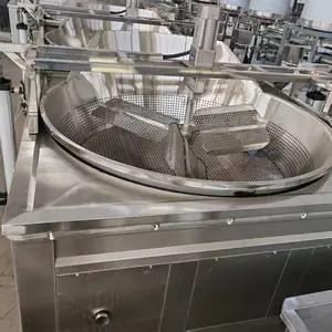 方形圆形油炸锅 油豆皮 鸡爪 薯片用恒温油炸设备 电燃气两用设备