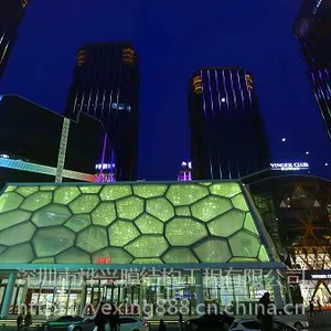 【现代ETFE膜结构】商业中心屋面膜结构设计施工安装