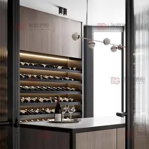 不锈钢常温酒柜 公寓别墅会所装饰红酒柜 吧台葡萄酒酒柜