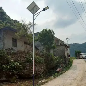 望都太阳能路灯厂家 美丽乡村太阳能led路灯30瓦 灯杆厂