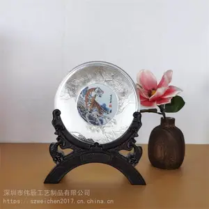 2022春节礼品虎年彩色生肖摆件金属工艺礼品