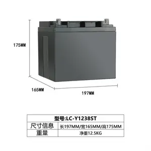 LC-Y1238ST铅酸蓄电池松 下12V38AH UPS电源 消防主机 机房直流屏