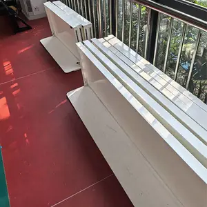 鸿一新材料滑冰场软式曲棍球pp白色小挡板儿童护栏围挡