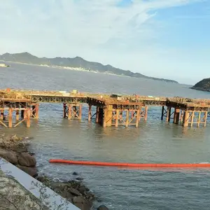 海上港口水域拦漂排 水域划分隔离警示浮筒 BT400*1000塑料浮体