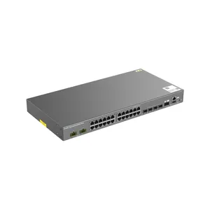 锐捷RG-IS5200-24GT4XS-UP-DC 24口千兆机架式工业级以太网交换机
