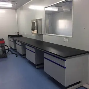 钢木实验台 物理实验室操作台 化学实验耐酸耐碱台面