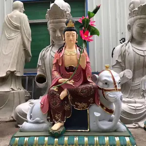 升顺***厂家定做 铜文殊普贤菩萨 铜佛像 文殊菩萨佛像图片